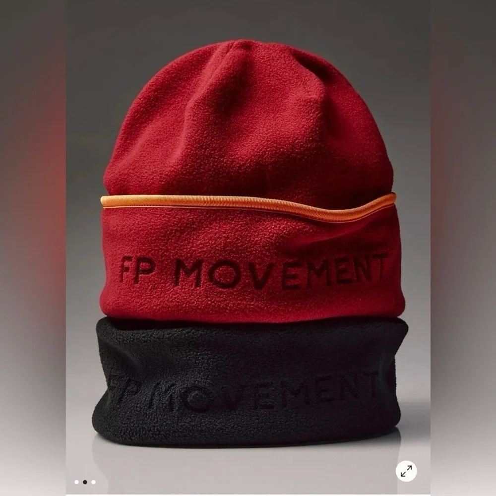 FP MOVEMENT BY FREE PEOPLE NWT FLAT OUT CUFFED BEANIE MAROON
